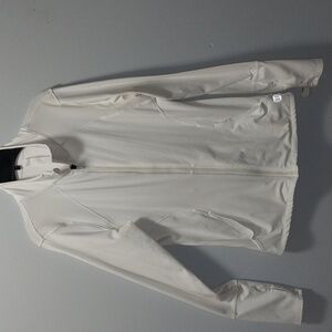 Balance collection white zip up jacket Large